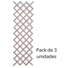 GENERICO - PACK 3 UN: Enrejado Madera 60x190 cm
