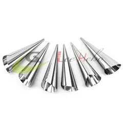 GENERICO - Molde Para Cachitos Cannoli 6 Piezas Reposteria