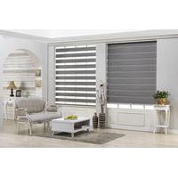 Cortina roller duo 200x200 dia y noche GRIS