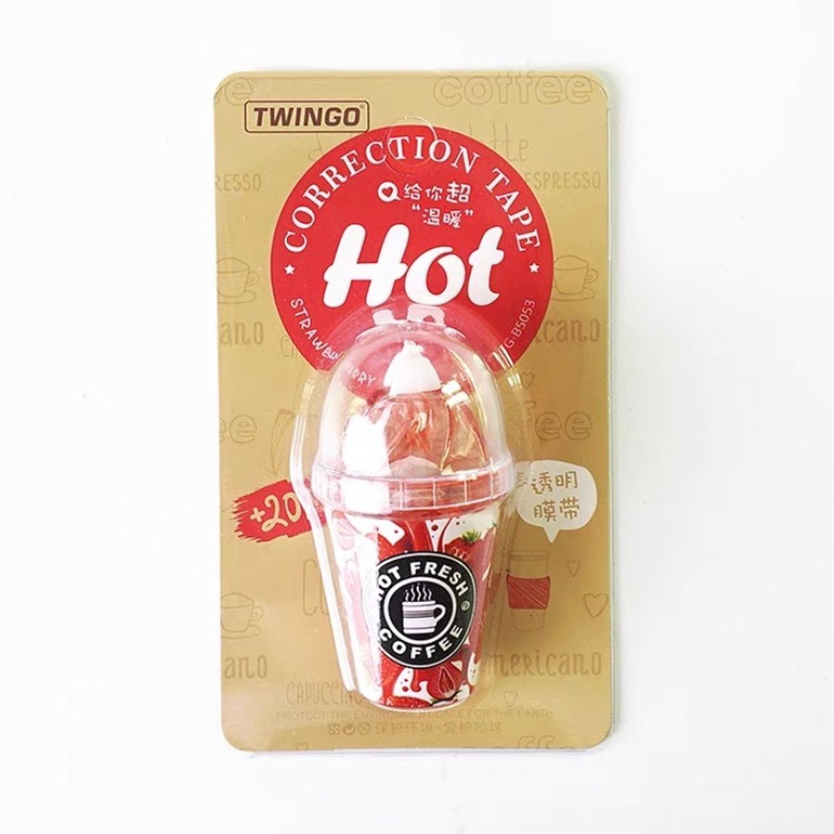 GENERICO - Corrector En Cinta Borra Lapicero Diseño Vaso