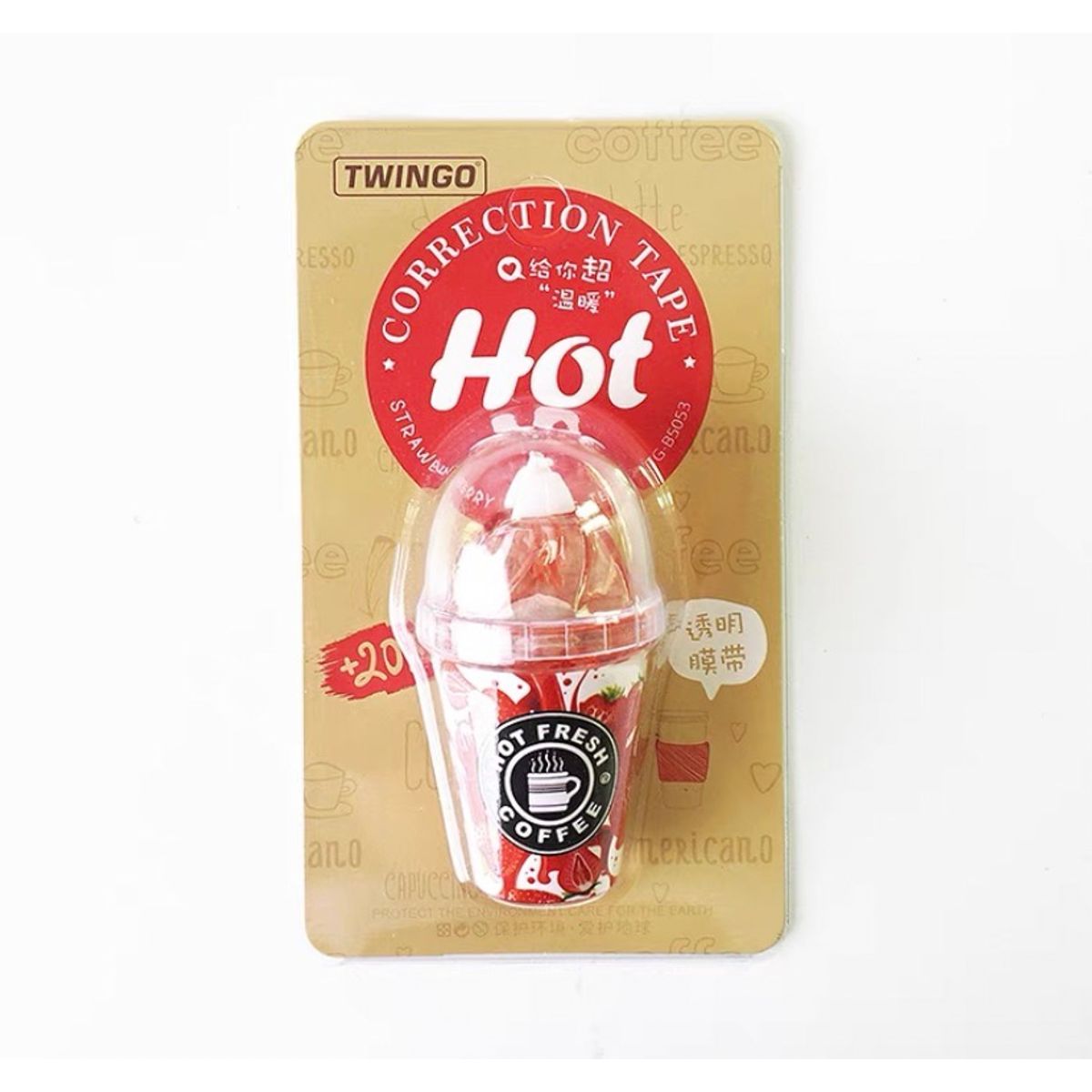 GENERICO - Corrector En Cinta Borra Lapicero Diseño Vaso