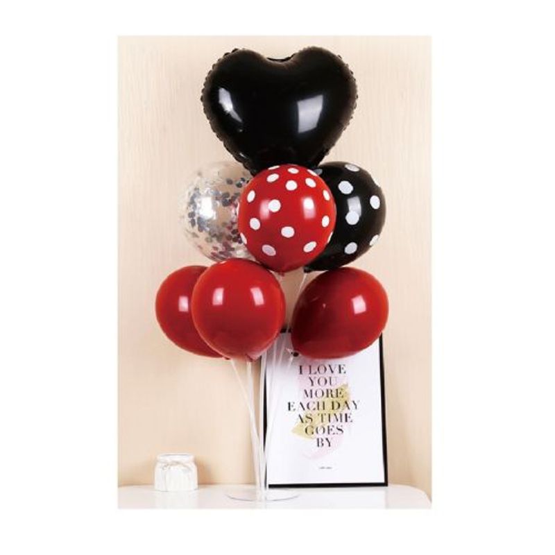 GENERICO - Globos De Mesa Redondos Y Corazon Colores
