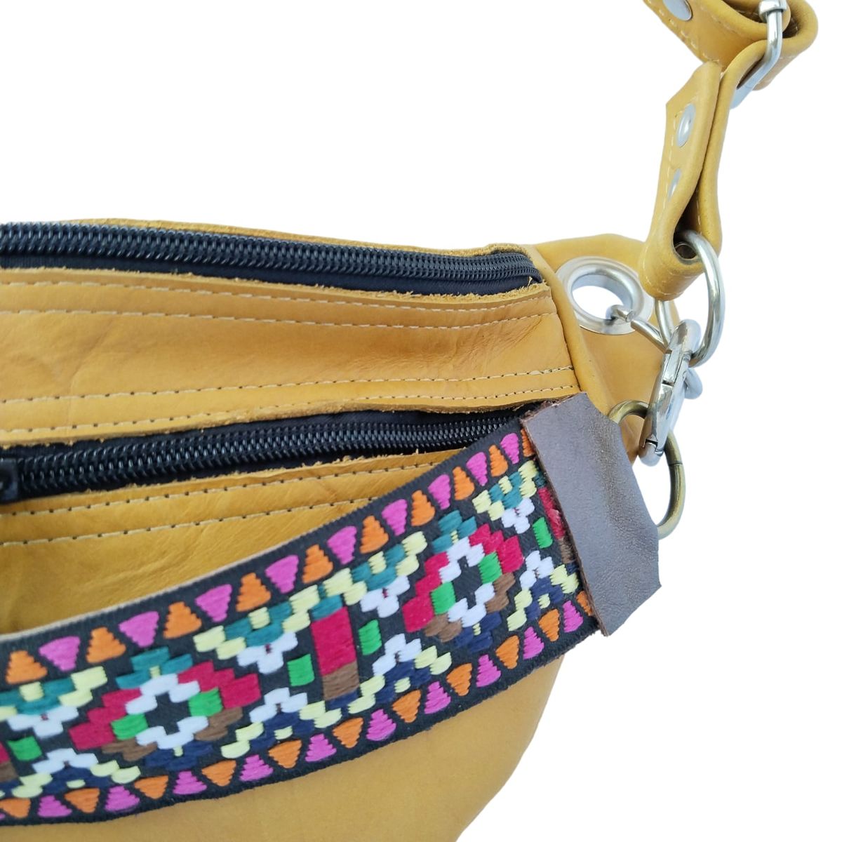 GENERICO - Fausta y guapa Banano de cuero mostaza