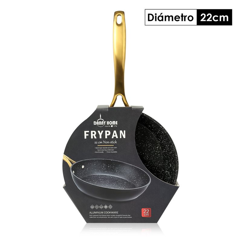 DANNY HOME - Sarten Alumninio forjado Negro con Puntitos Reciclable 22cm Danny Home
