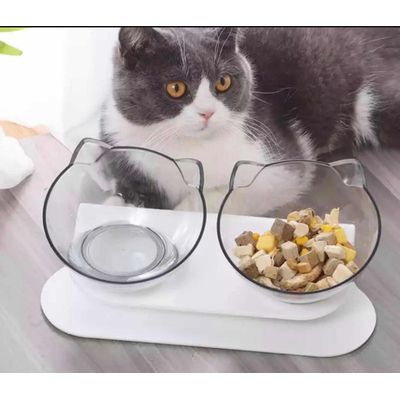 Imagen 2 del producto Plato Cuenco Antideslizante Para Gatos Mascotas Plato Blanco
