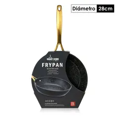 DANNY HOME - Sarten Alumninio forjado Negro con Puntitos Reciclable 28cm