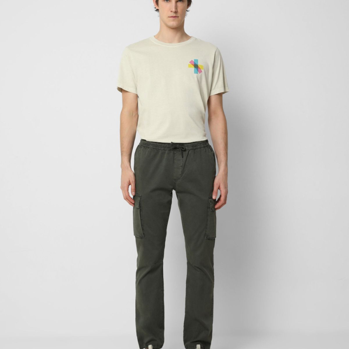 SCALPERS - Pantalón Cargo Jogger Khaki