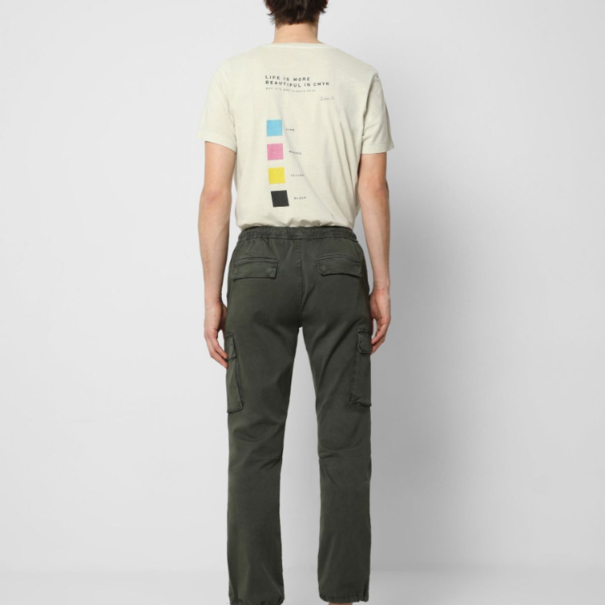 SCALPERS - Pantalón Cargo Jogger Khaki