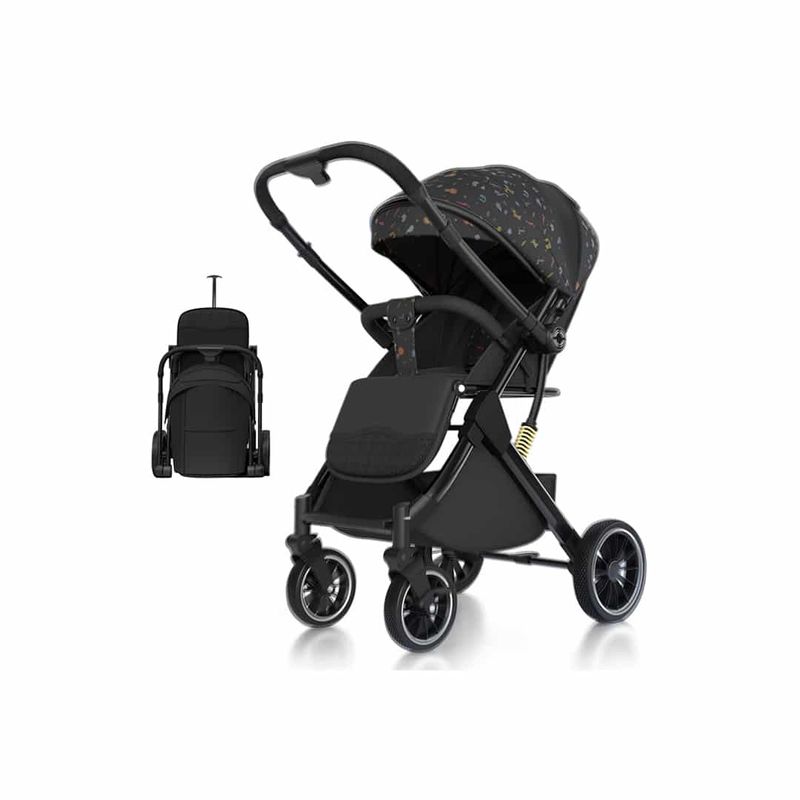 BABYMINE - Coche de bebé Maleta Reversible Walky Animales