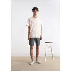 SCALPERS - Polera Bolsillo Contraste Peach