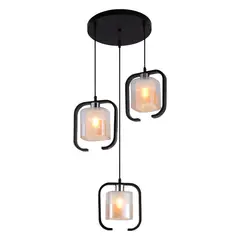 LAMPARASHOME - Lámpara de colgar 3 luces E27 50×50×110cm