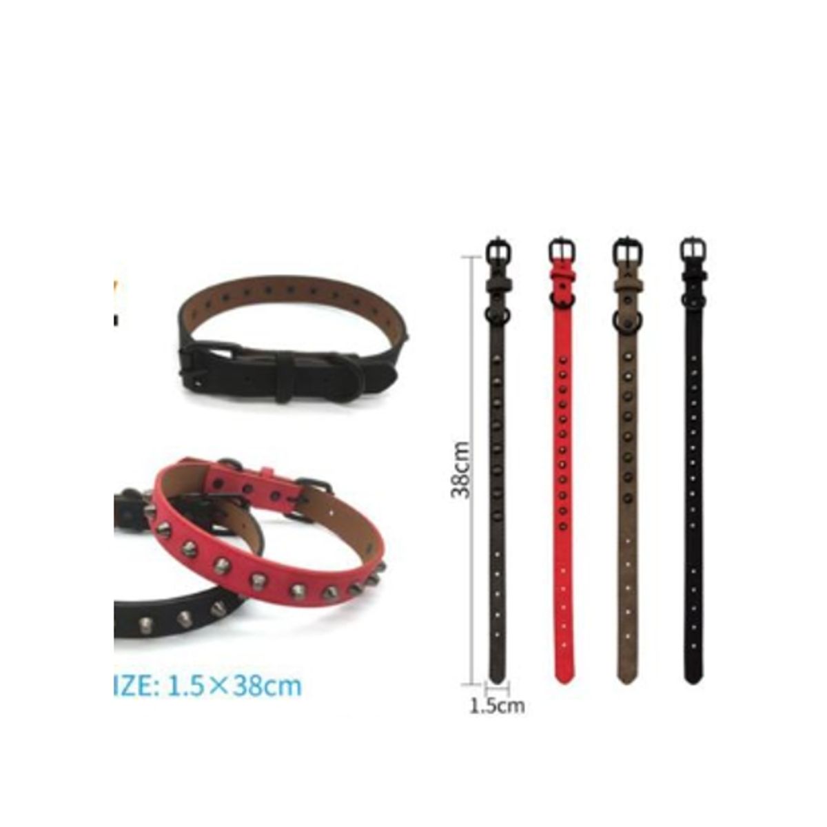 GENERICO - Collar Para Perro Color Marrón 38cm