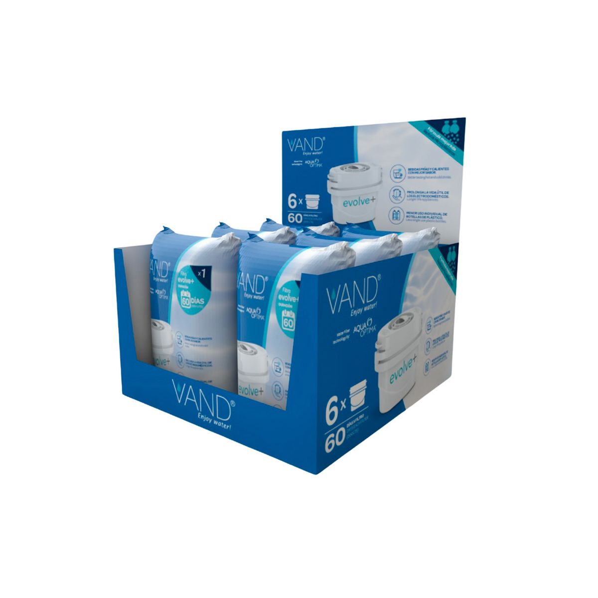 THORBEN - Filtro Purificador de Agua Thorben Vand Pack X6