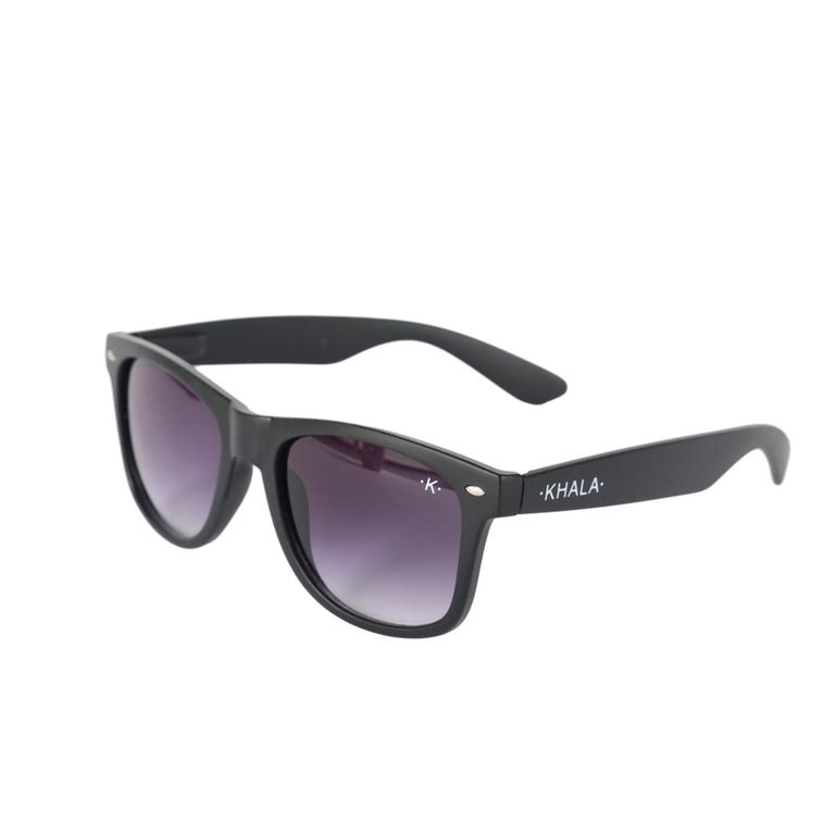 Lentes De Sol Wayfarer Negro transparente Uv400