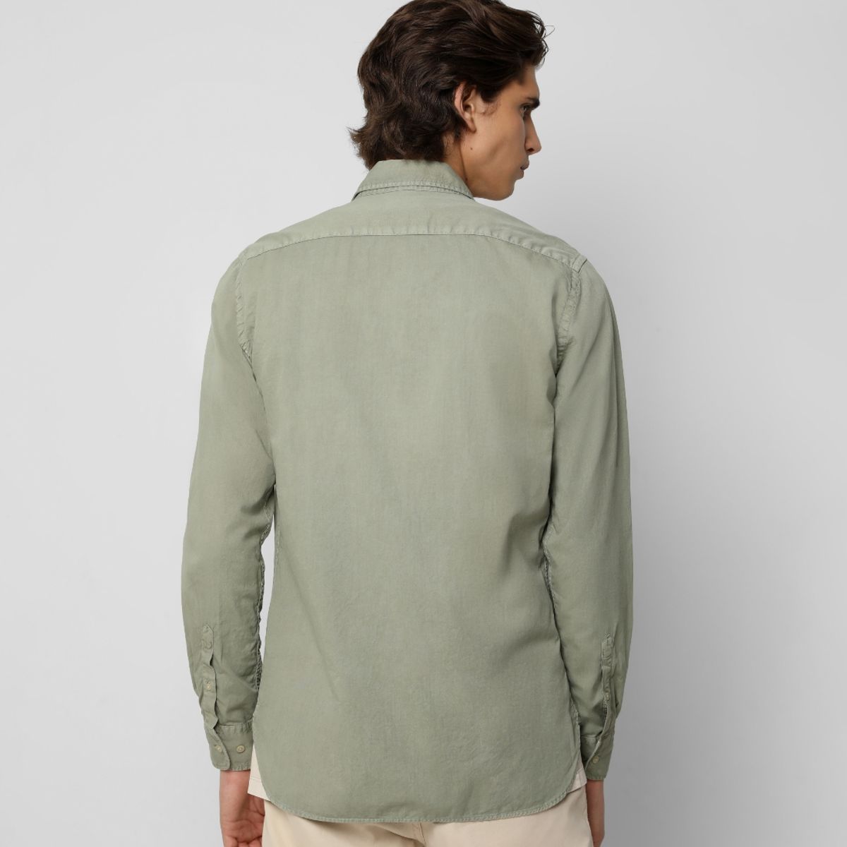 SCALPERS - Camisa Calavera Bordada Tono Light Green