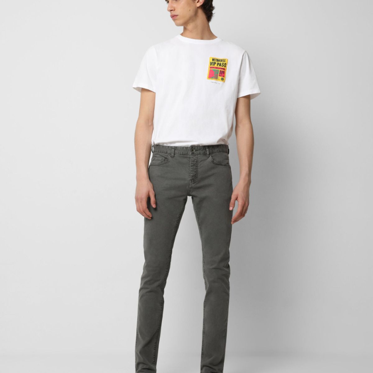 SCALPERS - Pantalón Cinco Bolsillos Khaki