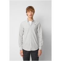 Camisa Oxford Calavera Contraste Navy Stripes