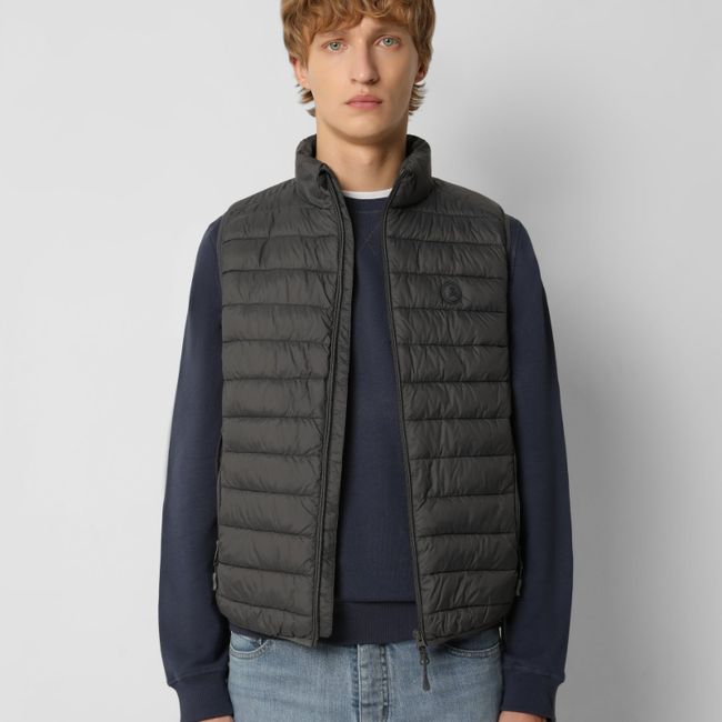 SCALPERS - Parka Sin Mangas Acolchada Calavera Grey