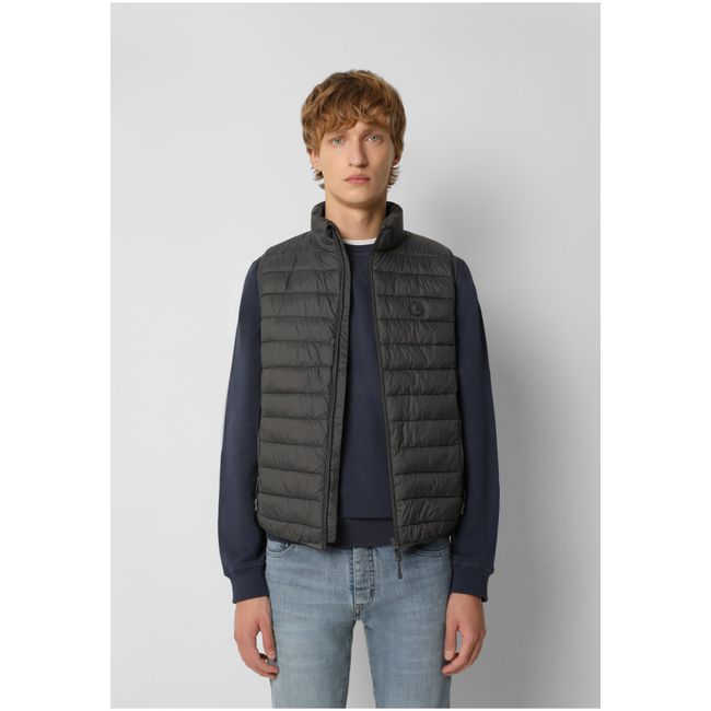 SCALPERS - Parka Sin Mangas Acolchada Calavera Grey