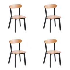 OH MI HOGAR - Pack 4 Sillas Soma Negro