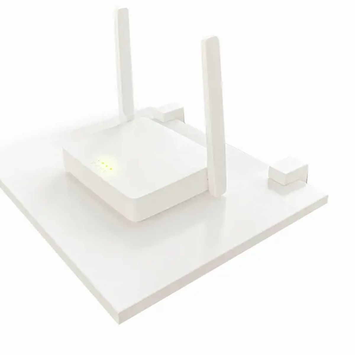 BE DESIGN - Repisas Router Blanco Pack x 2