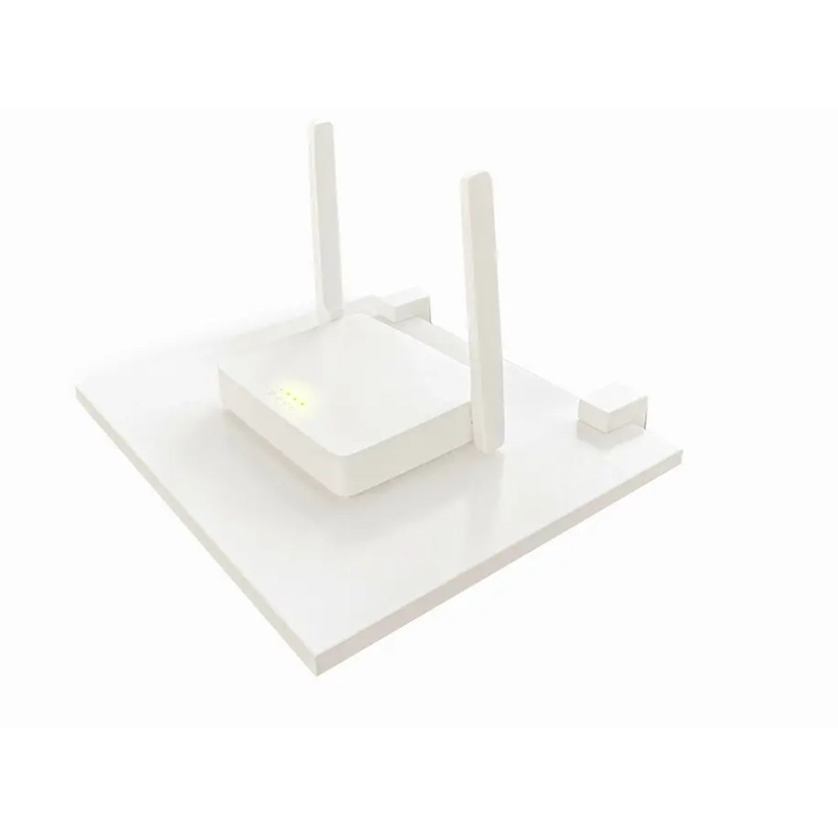 BE DESIGN - Repisas Router Blanco Pack x 2