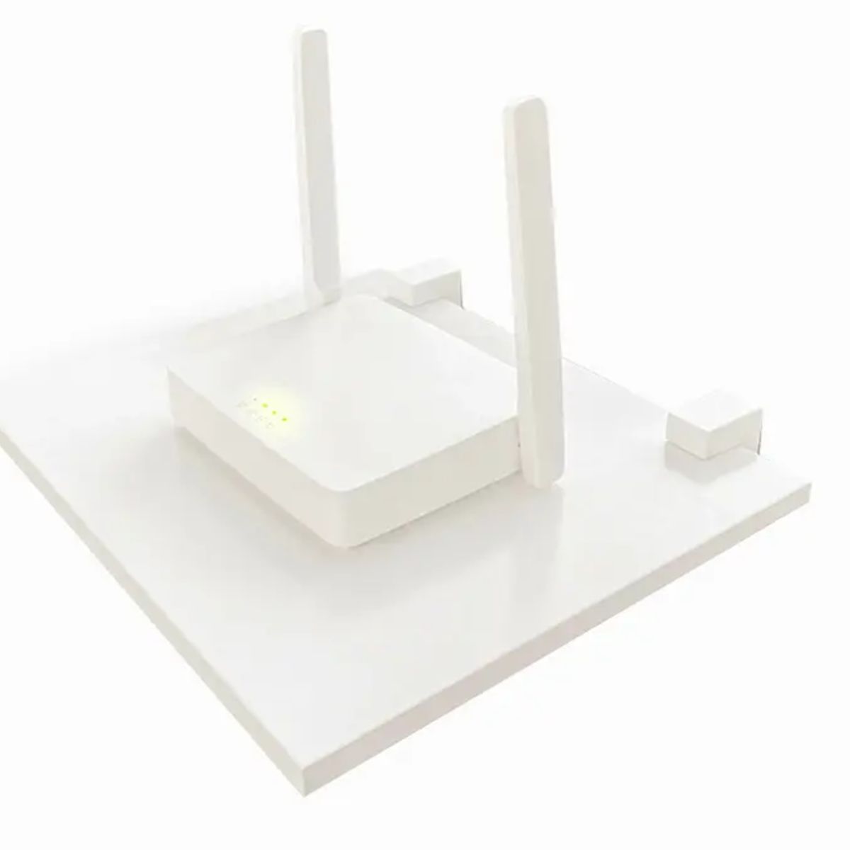 BE DESIGN - Repisas Router Blanco Pack x 2
