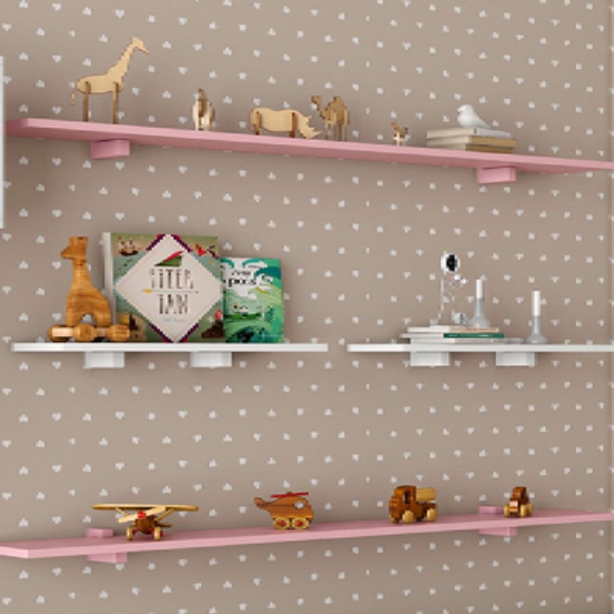 KIDSCOOL - Repisas Kids 40 Rosada Pack x2