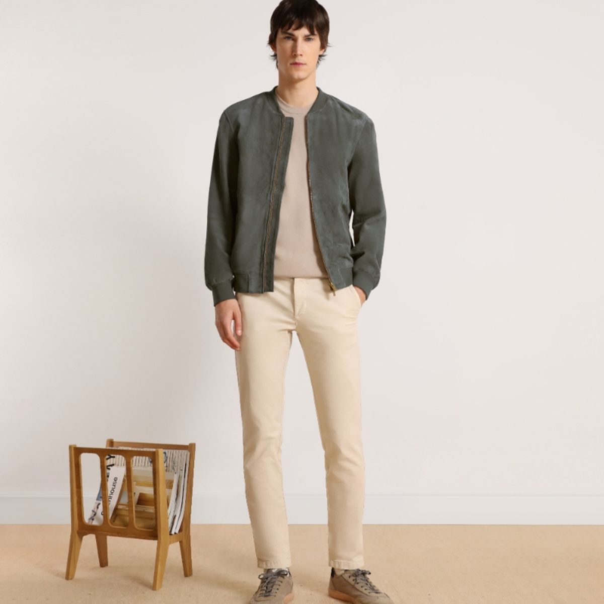 SCALPERS - Iz Suede Bomber Khaki