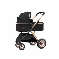 Coche Cuna 2 en 1 Multiposiciones Comfortable Negro