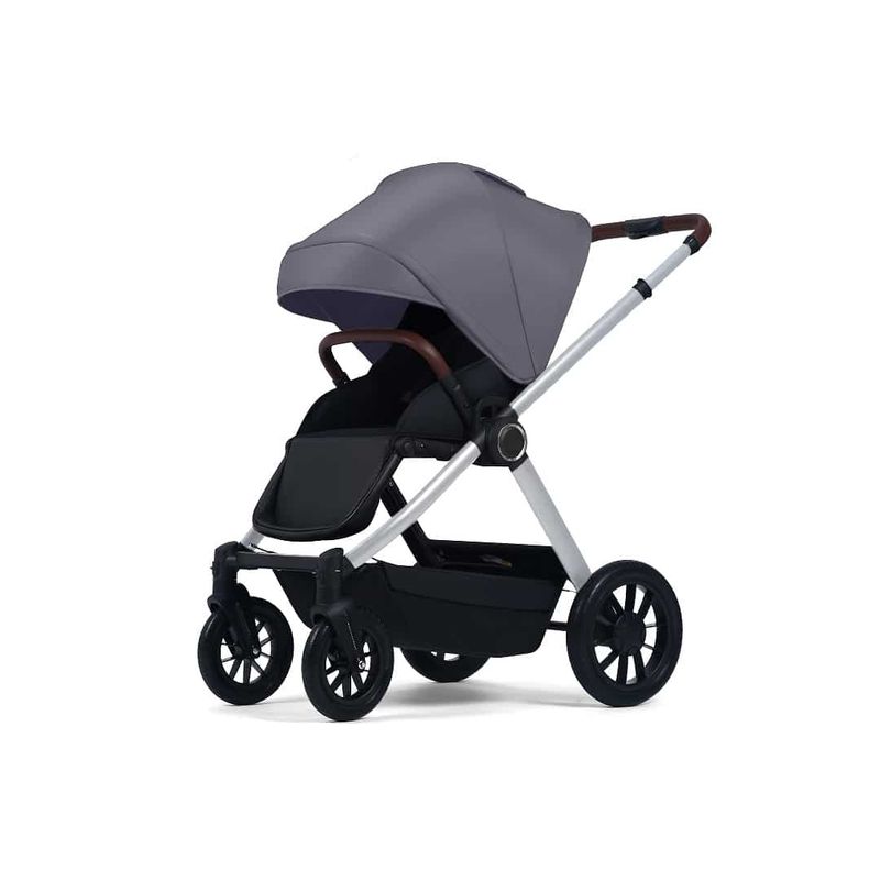 BABYMINE - Coche de bebé Asiento Reversible Gris Babymine