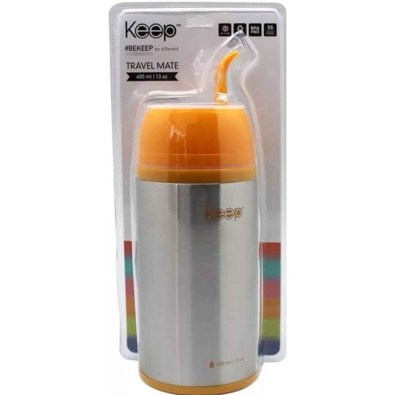 KEEP - MATERO TERMO KEEP (MATE) AUTOCEBABLE, PRACTIMATE 400CC COLOR AMARILLO