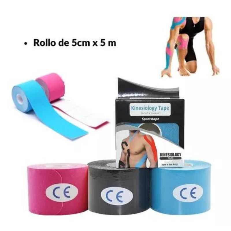 LIKE SHOP - Cinta Tape Neuromuscular Kinesiológica Vendaje 5cm X 5m Verde