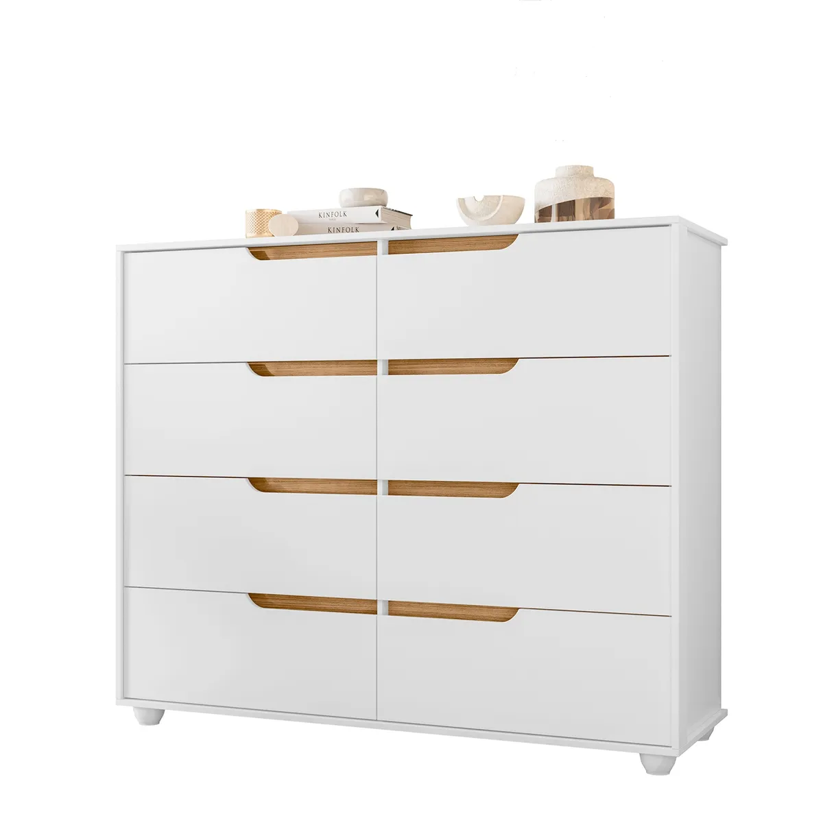 VEKKAHOME - COMODA DOBLE EVO BLANCA