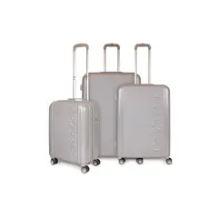 CALVIN KLEIN - Set 3 maletas Rome cabina+mediana+grande gris