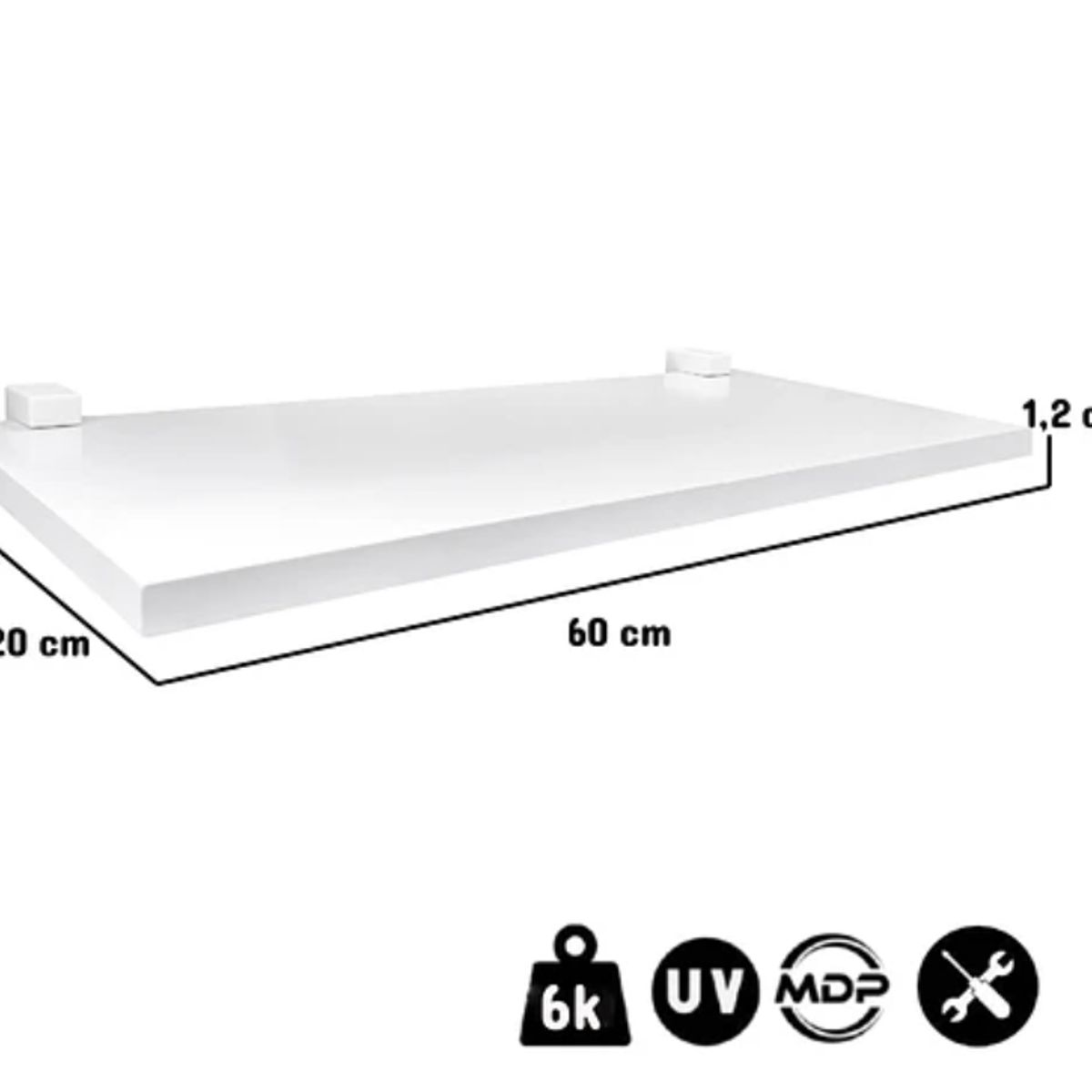 KIDSCOOL - Repisas Kids 60 Blanco Pack 2
