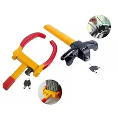 GENERICO - Kit Antirrobo Seguridad Traba Volante T Traba Rueda Auto