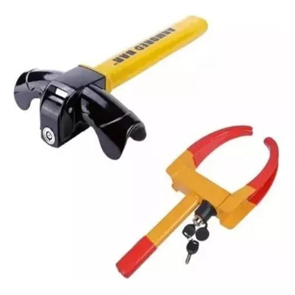 GENERICO - Kit Antirrobo Seguridad Traba Volante T  Traba Rueda Auto