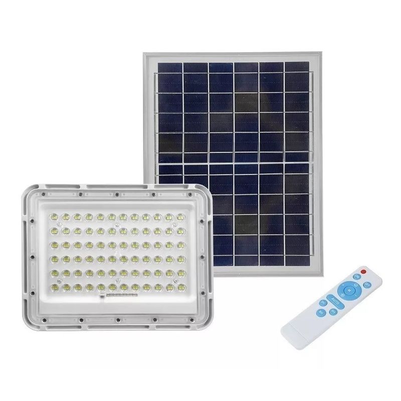 GENERICO - Foco Reflector Led Solar Focos Solares Exterior Control 200w