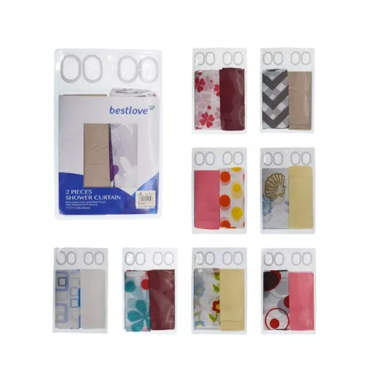 GENERICO - Cortina  Forro De Baño Ducha Impermeable 180x180cm