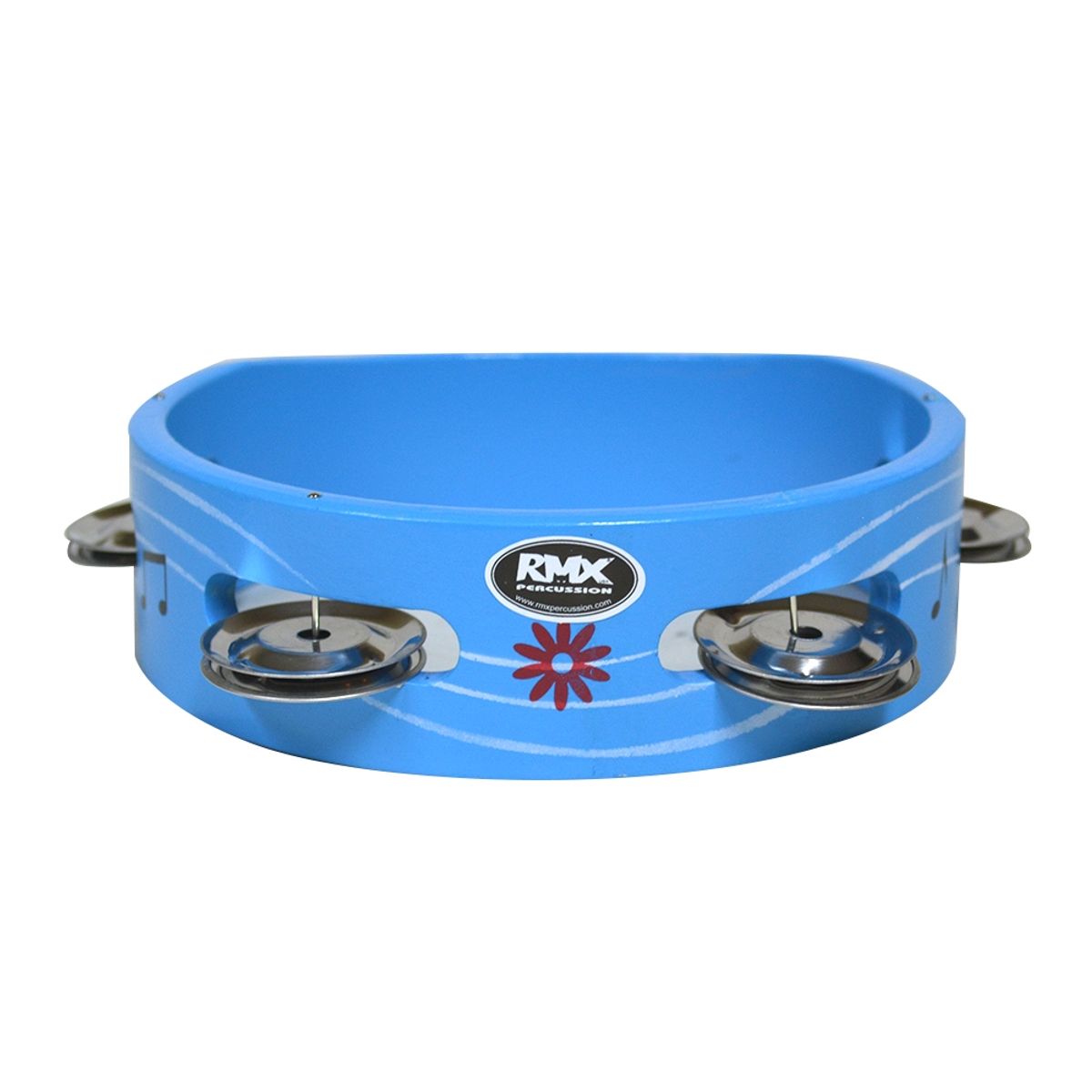 RMX - PANDERO DE MADERA 6 PARA NIÑOS CELESTE RMX.