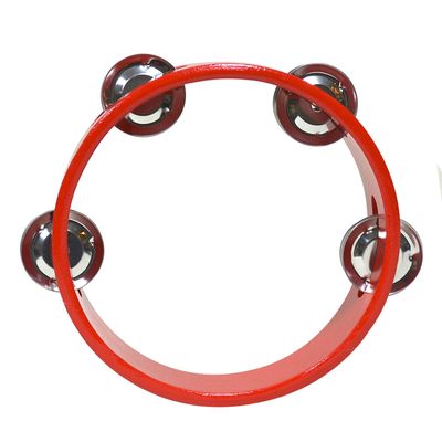 Imagen 2 del producto PANDERO DE MADERA 6 PARA NIÑOS ROJO RMX.