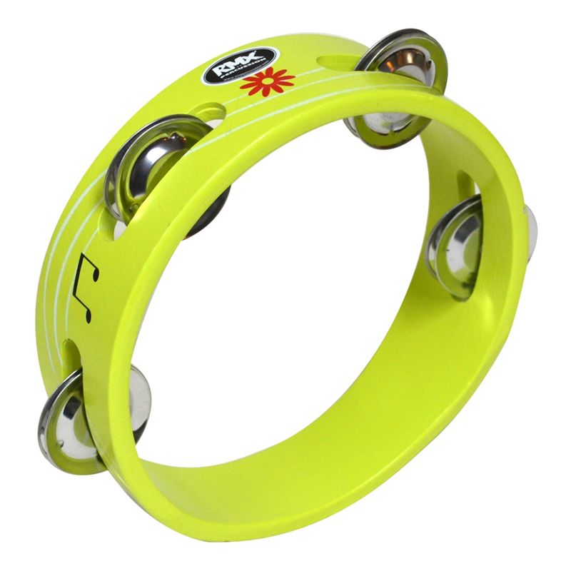RMX - PANDERO DE MADERA 6 PARA NIÑOS VERDE LIMA RMX.