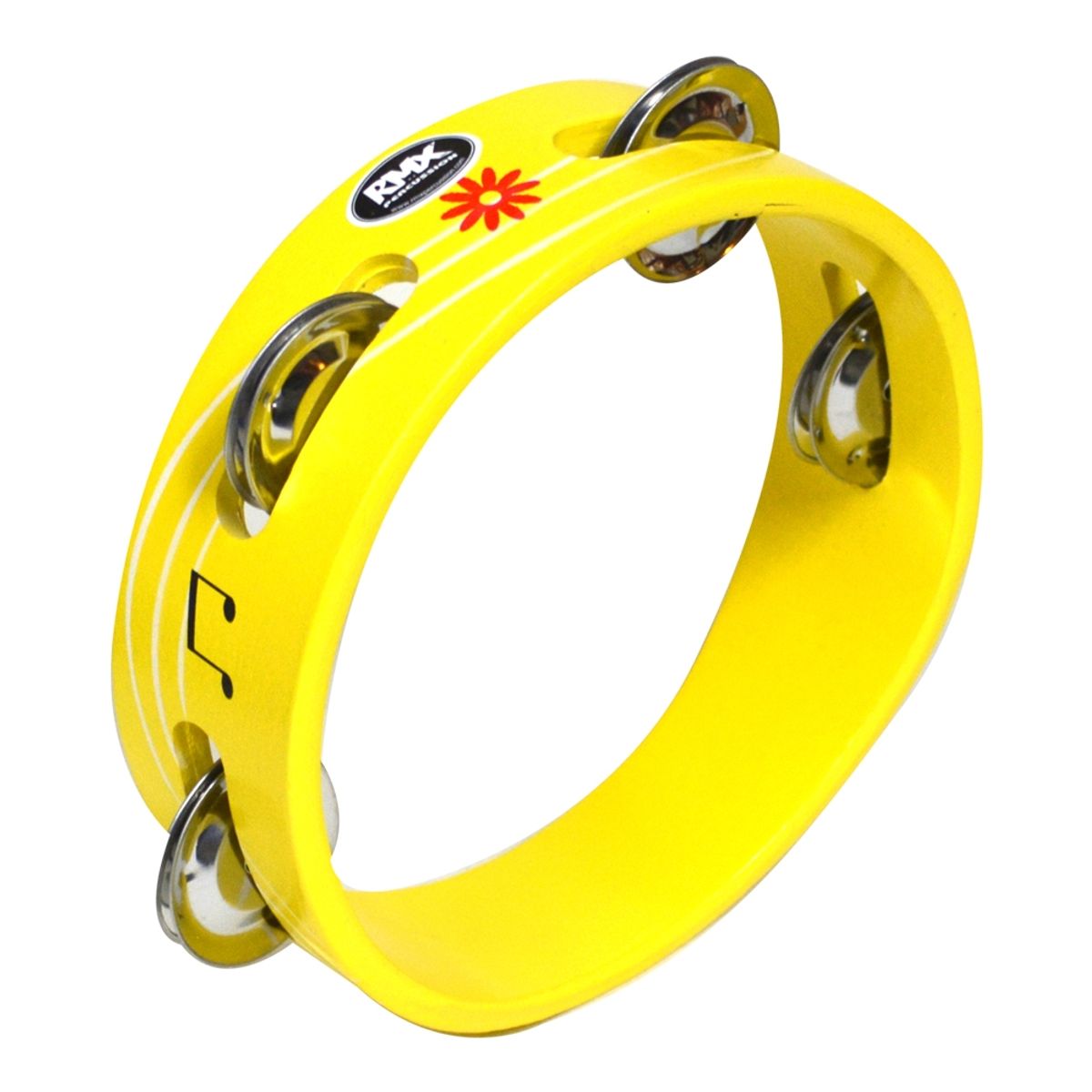 RMX - PANDERO DE MADERA 6 PARA NIÑOS AMARILLO RMX.