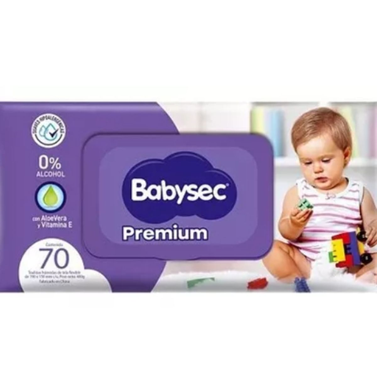 BABYSEC - Toallitas Húmedas Babysec Premium 6 Paq De 70 Un