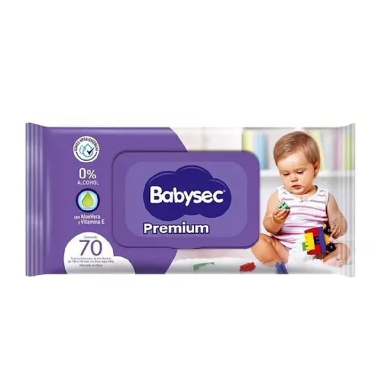 BABYSEC - Toallitas Húmedas Babysec Premium 6 Paq De 70 Un