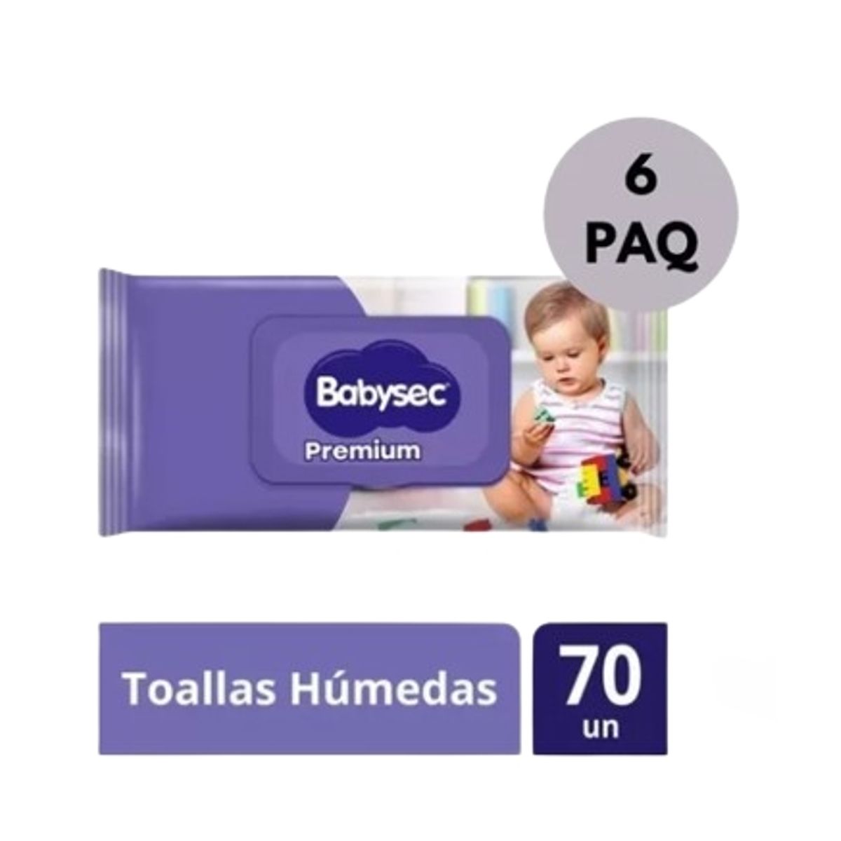 BABYSEC - Toallitas Húmedas Babysec Premium 6 Paq De 70 Un