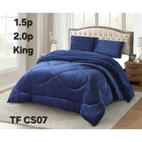 Cobertor de invierno plush con chiporro 2 Plazas - Azul Marino