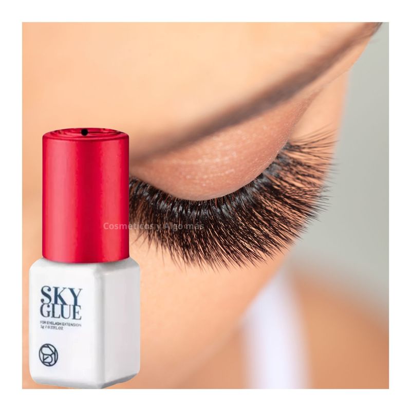 GENERICO - SKY GLUE TAPA ROJA PEGAMENTO PROFESIONAL PARA PESTAÑAS.-