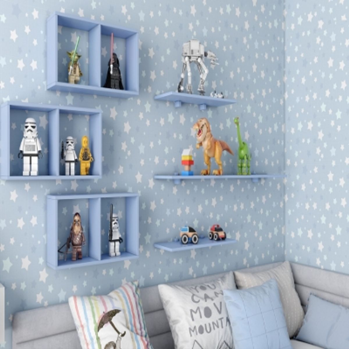 KIDSCOOL - Repisa Serenity Doble Azul